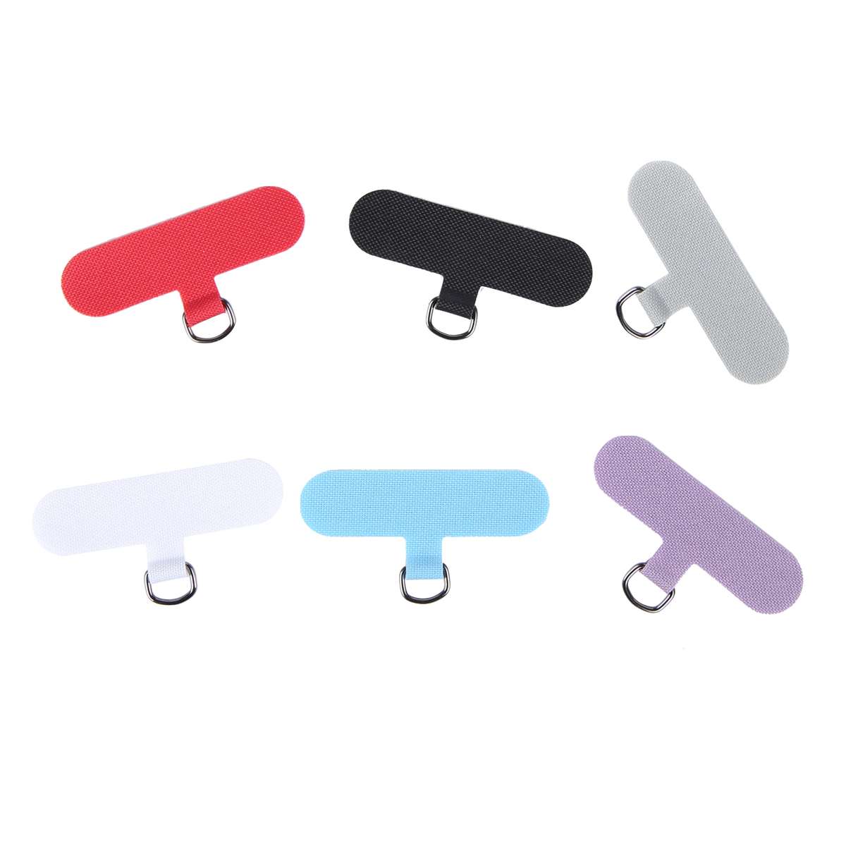 5pcs Universal Phone Lanyard Strap Patch Gasket(Red)