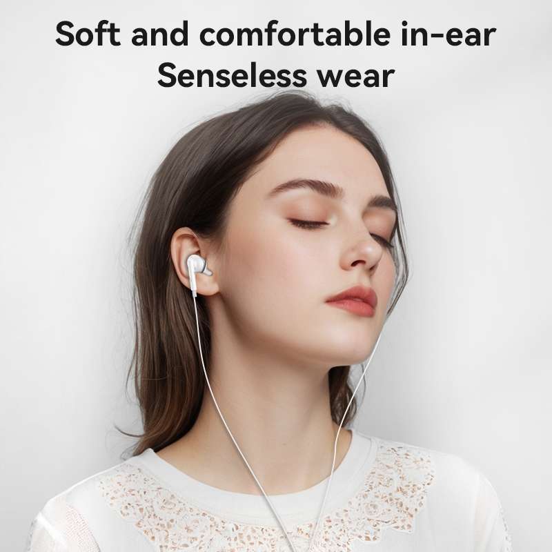 Yesido YH45 Digital Chip USB-C/Type-C Wired Earphone with Microphone(White)