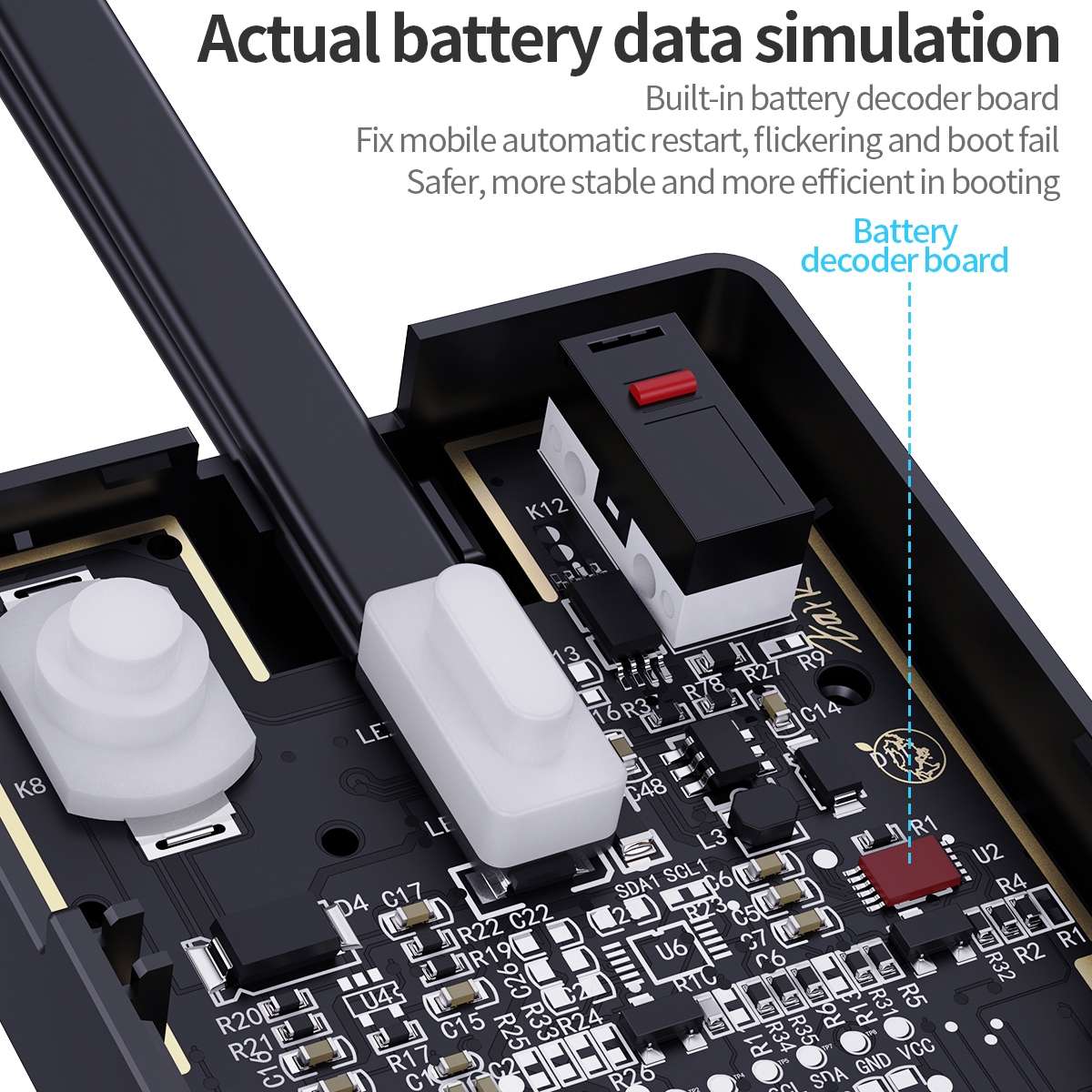 QianLi Generation 7th iPower Pro Max DC Power Control Test Cable for iPhone 6-14 Series