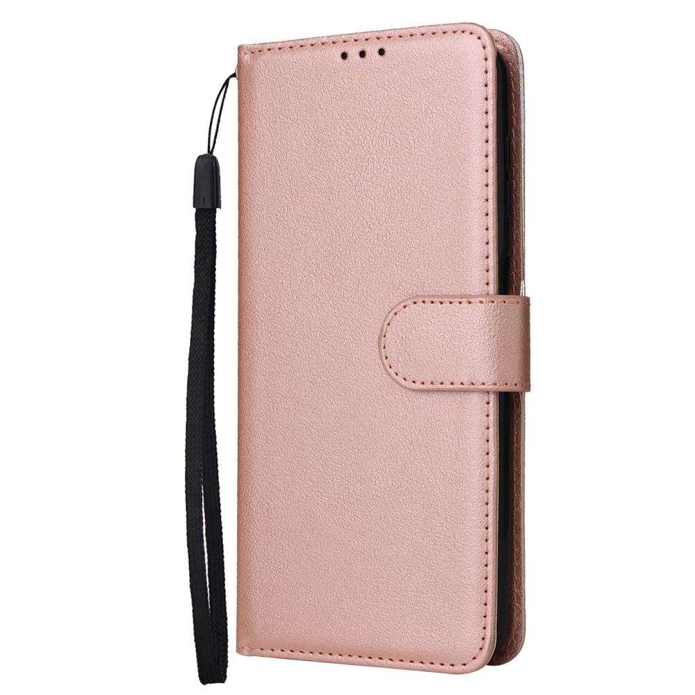For Samsung Galaxy A57 5G 3-Card Slots Multifunctional Leather Phone Case(Rose Gold)