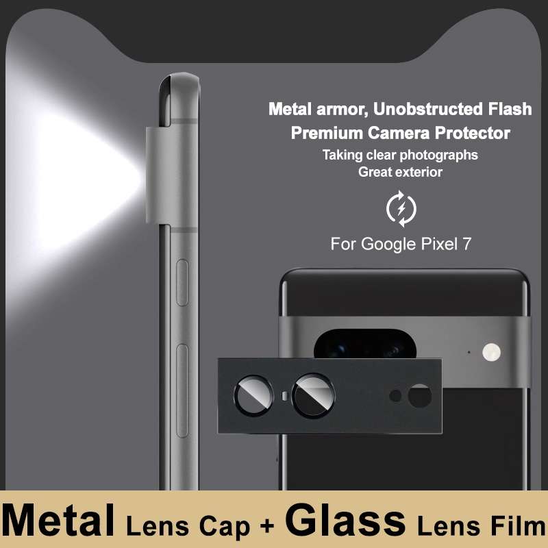 For Google Pixel 7 IMAK Metal Armor Premium Camera Protector Film(Black)