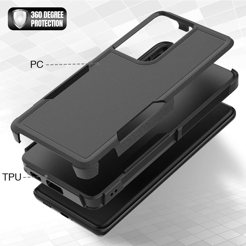 Samsung Galaxy S21 Ultra 5G 2 in 1 PC + TPU Phone Case(Black)