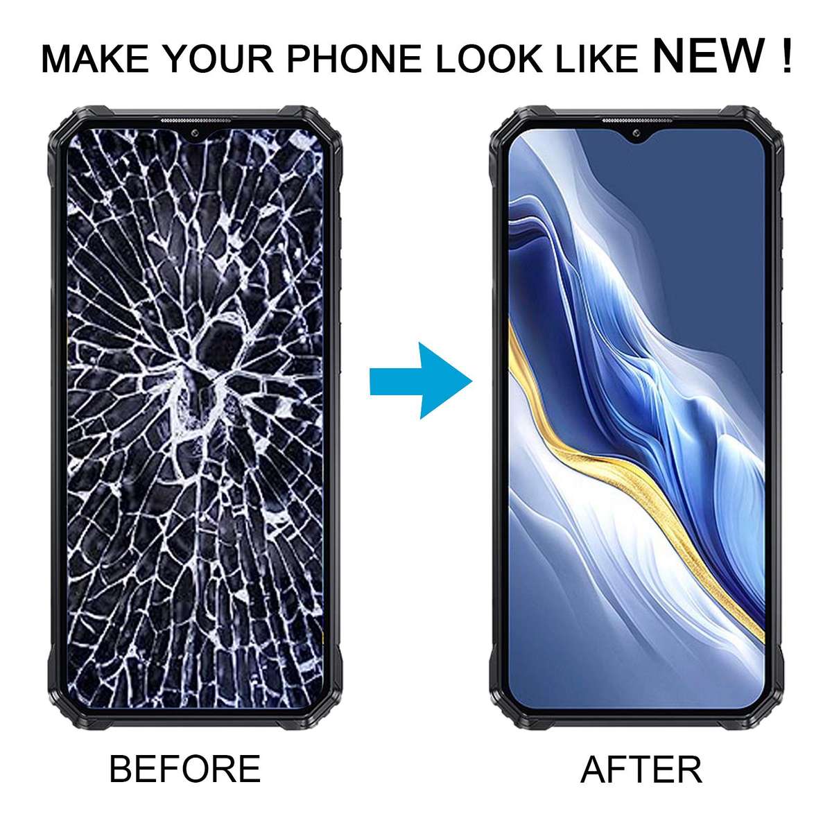 For Oukitel WP36 LCD Screen with Digitizer Full Assembly