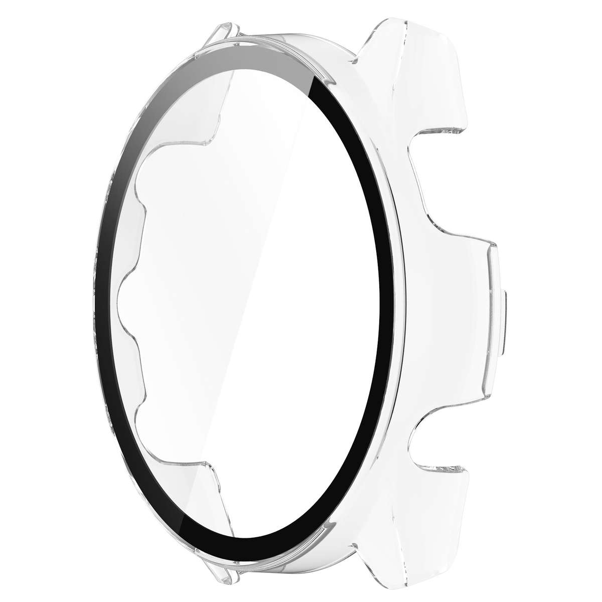 For Garmin Forerunner 165 / 165 Music PC + Tempered Film Integrated Watch Protec ... (Transparent)
