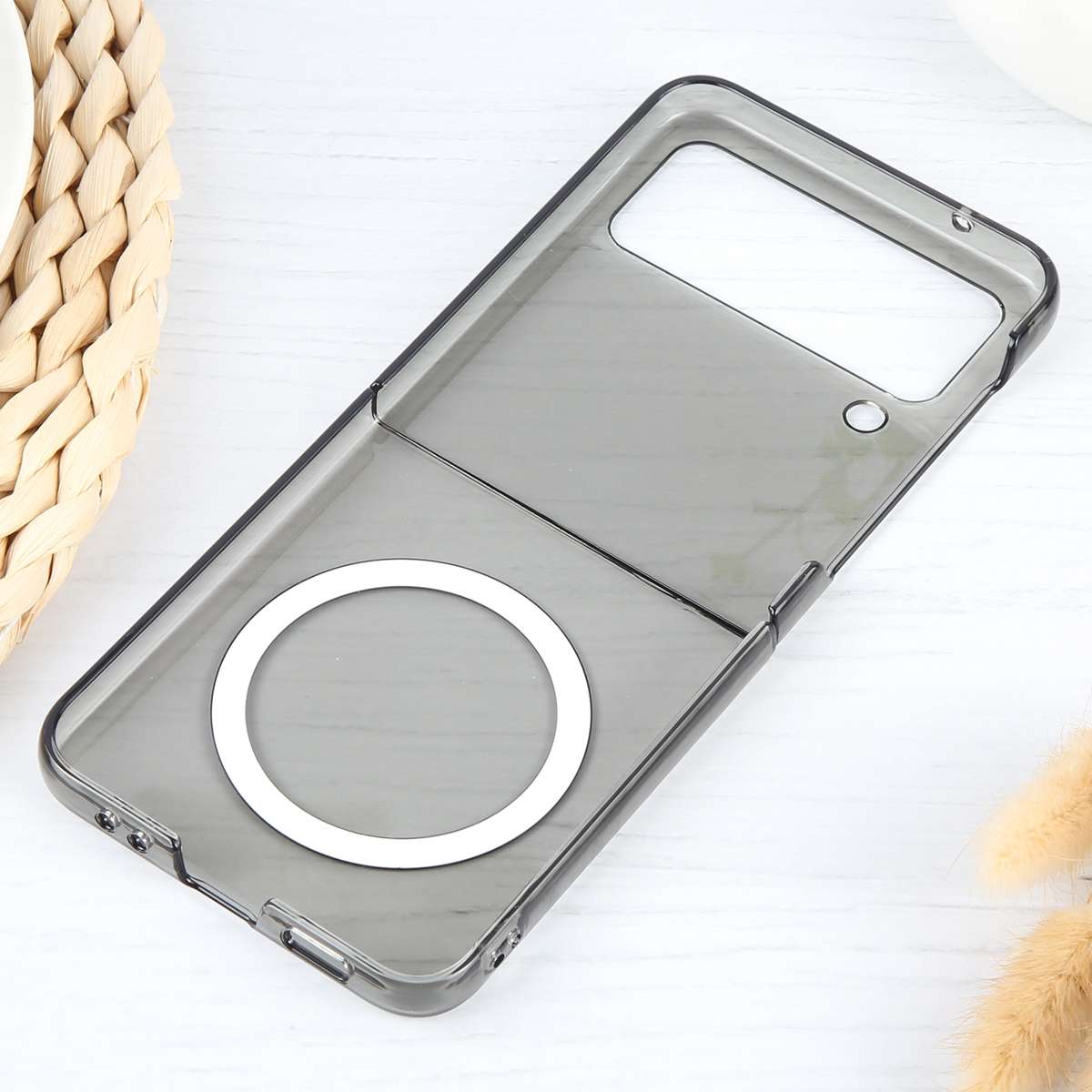 For Samsung Galaxy Z Flip4 MagSafe All-Inclusive Shockproof PC Phone Case(Frosted Black)