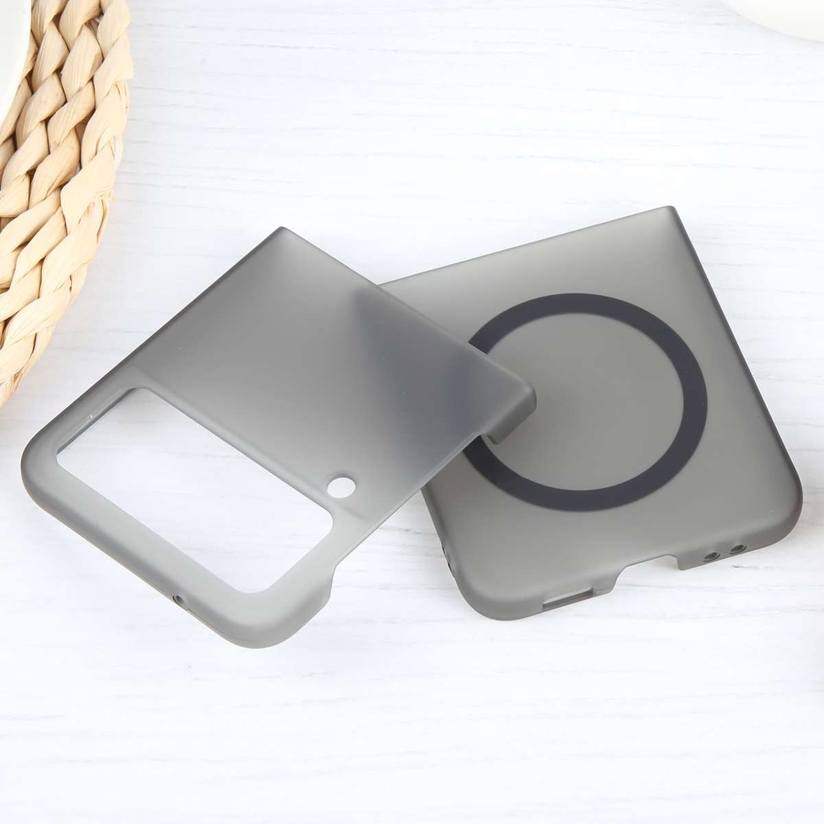 For Samsung Galaxy Z Flip4 MagSafe All-Inclusive Shockproof PC Phone Case(Frosted Black)