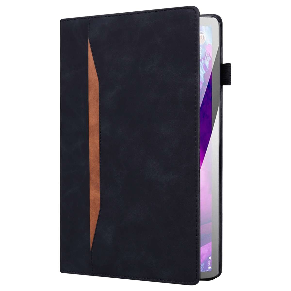 For Xiaomi Pad 8 / 8 Pro / 7 / 7 Pro Splicing Shockproof Leather Tablet Case(Black)