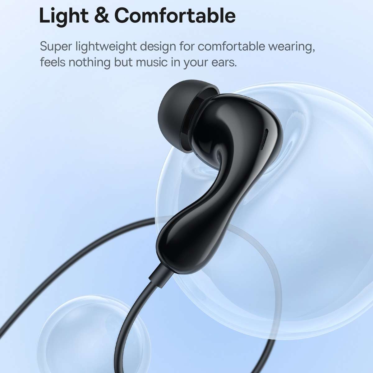 Baseus Encok CZ20 In-Ear Wired Earphones(Stellar Black)