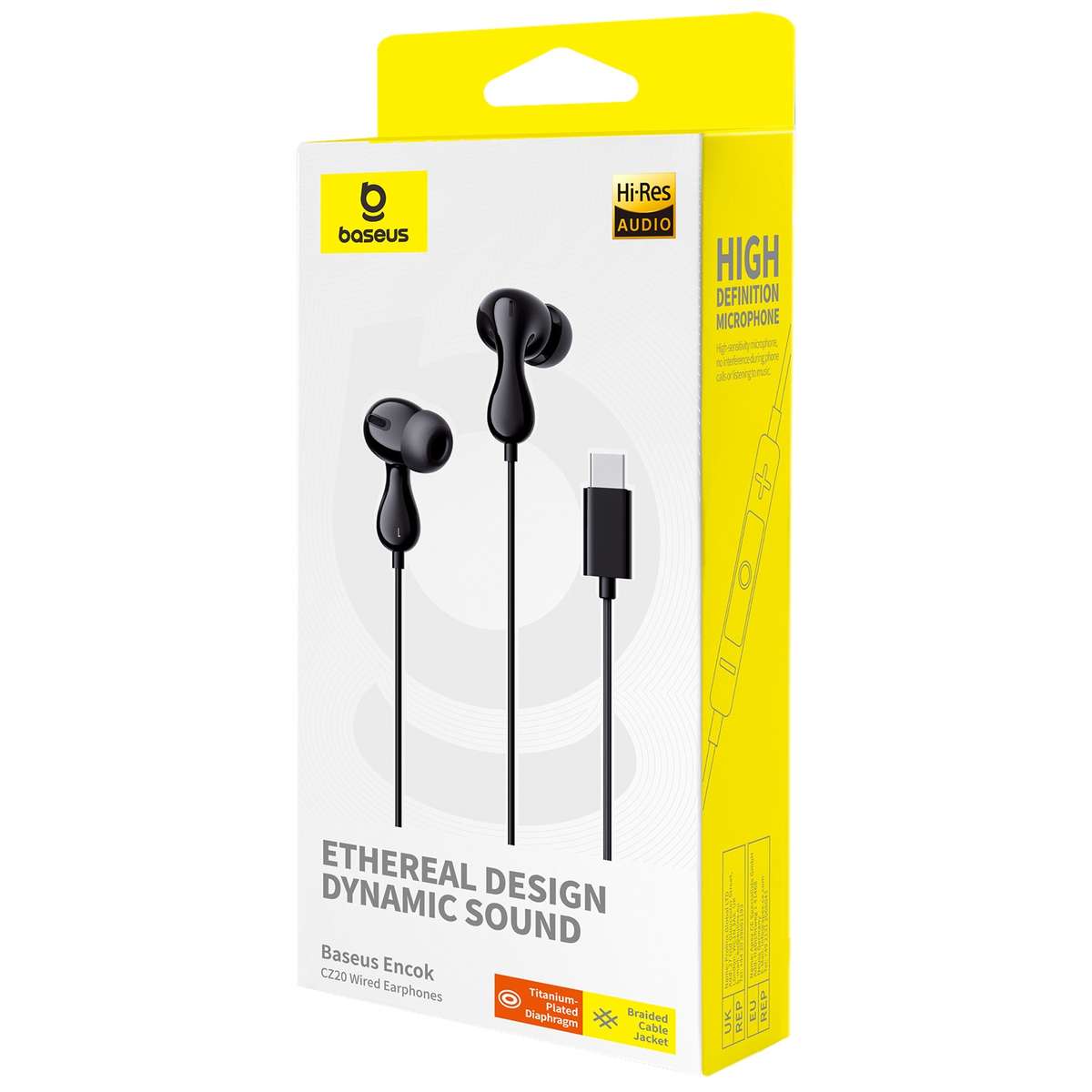 Baseus Encok CZ20 In-Ear Wired Earphones(Stellar Black)