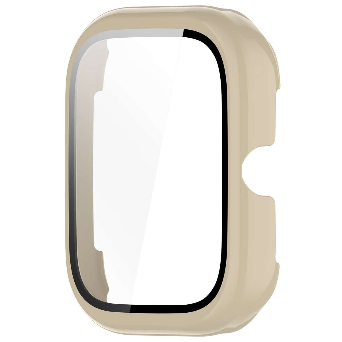 For Honor Choice Haylou Watch PC + Tempered Film Integrated Protective Watch Case(Ivory White)