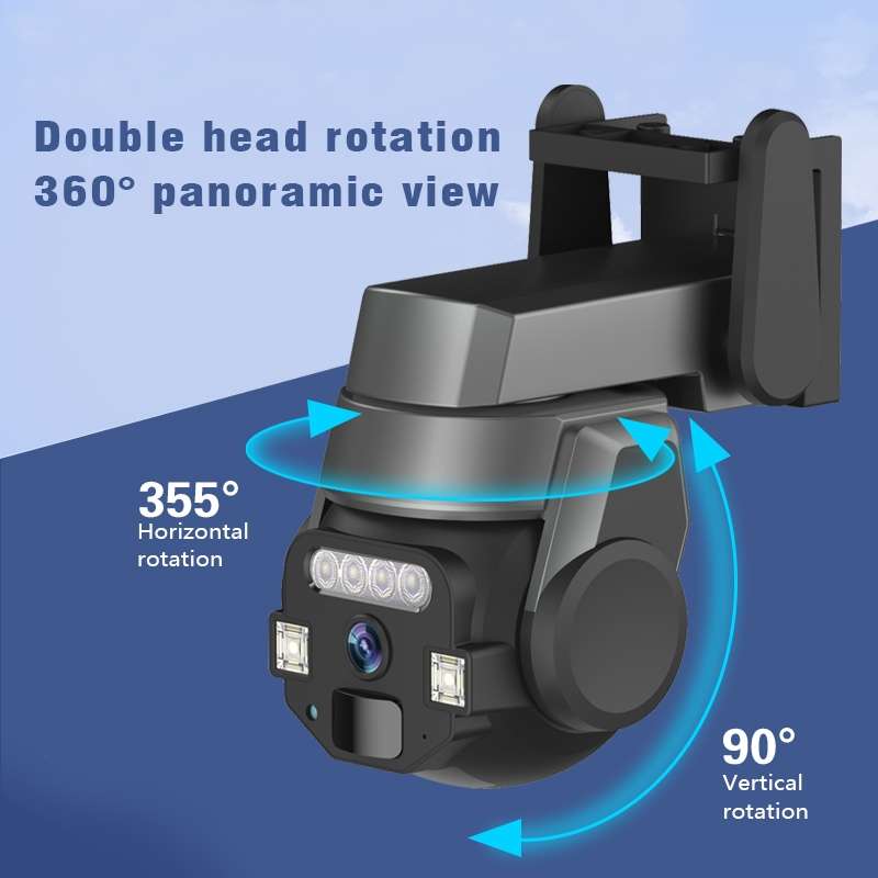 CF-Q812ES 5MP Two-way Voice Outdoor IP66 Waterproof WiFi Camera, Plug Type:EU Plug(Grey)