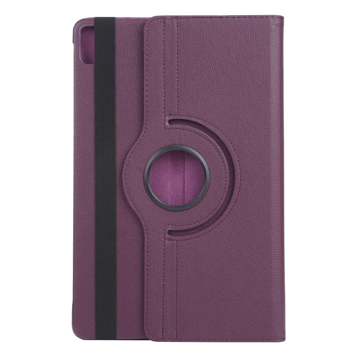 For iPad Pro 13 2025 / 2024 360 Degree Rotation Litchi Texture Leather Tablet Case wi ... (Purple)