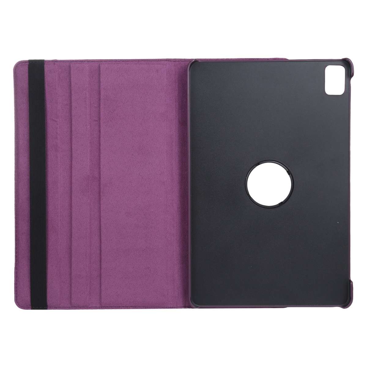 For iPad Pro 13 2025 / 2024 360 Degree Rotation Litchi Texture Leather Tablet Case wi ... (Purple)