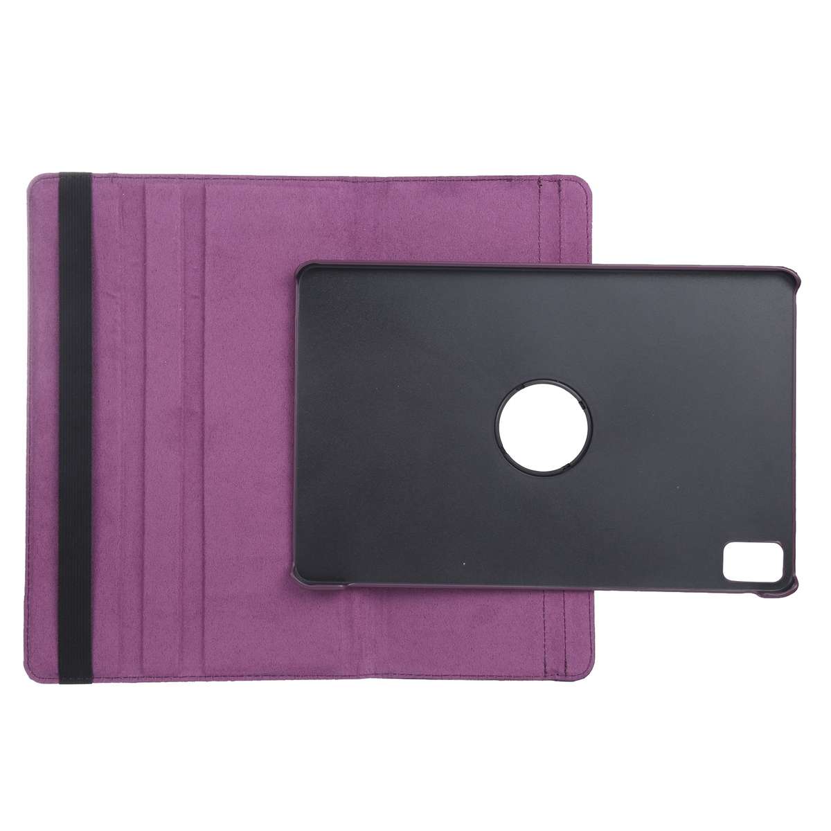 For iPad Pro 13 2025 / 2024 360 Degree Rotation Litchi Texture Leather Tablet Case wi ... (Purple)
