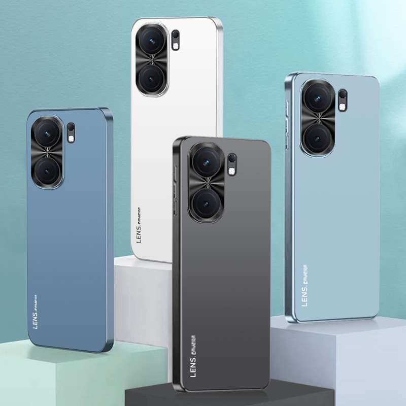 For vivo S18 AG Frosted Electroplating Acrylic Phone Case(Navy Blue)