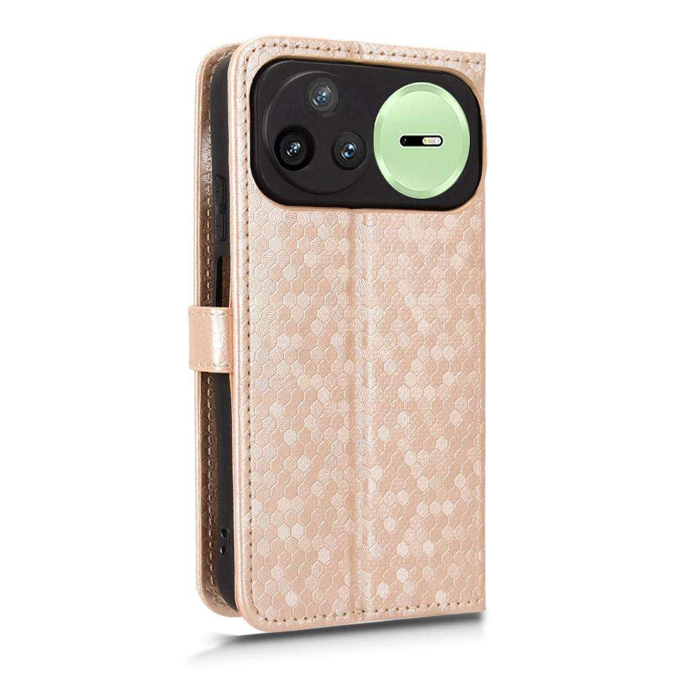 For Huawei nova 15 Pro / Ultra Honeycomb Dot Texture Leather Phone Case(Gold)