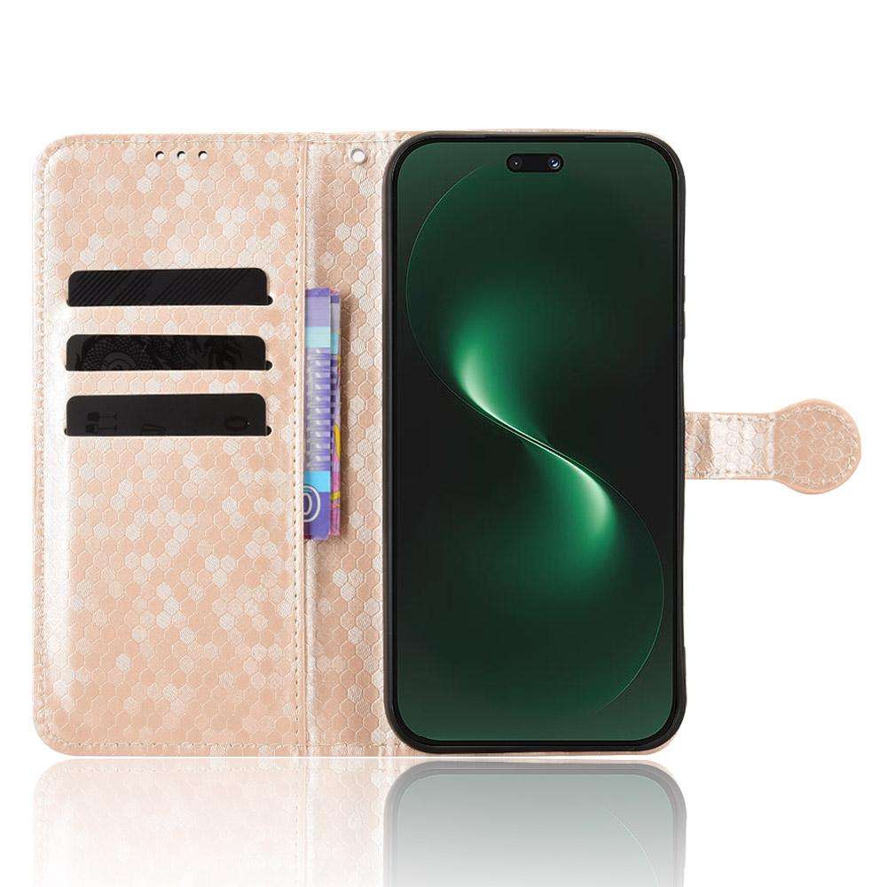 For Huawei nova 15 Pro / Ultra Honeycomb Dot Texture Leather Phone Case(Gold)