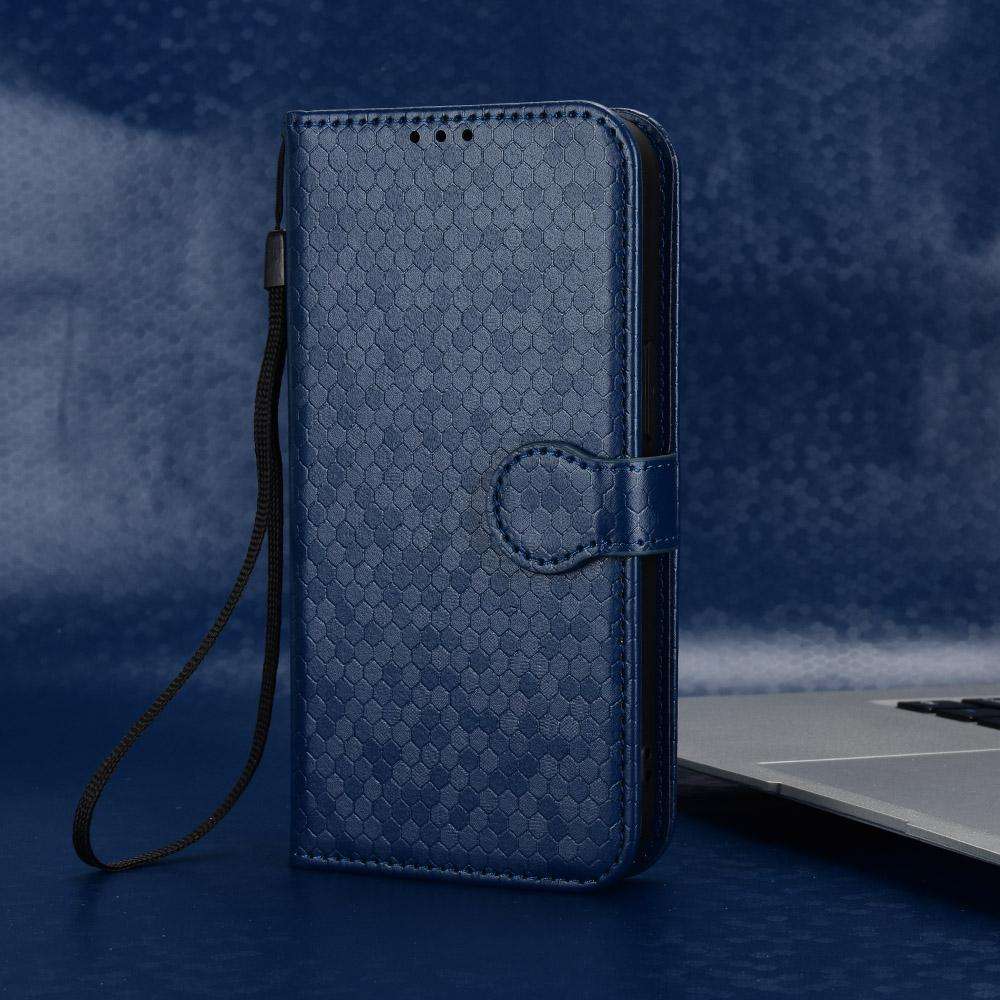 For Huawei nova 15 Pro / Ultra Honeycomb Dot Texture Leather Phone Case(Blue)