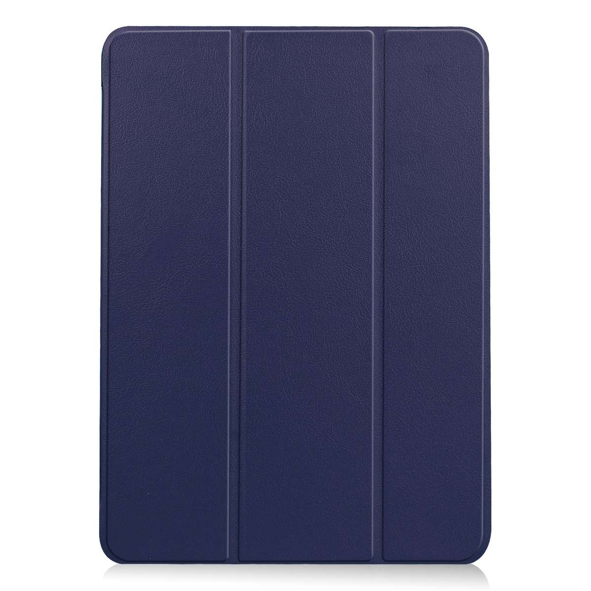 For iPad Air 11 2026 / 2025 / 2024 Custer Pure Color 3-Fold Holder Smart Leather Tablet Case(Blue)