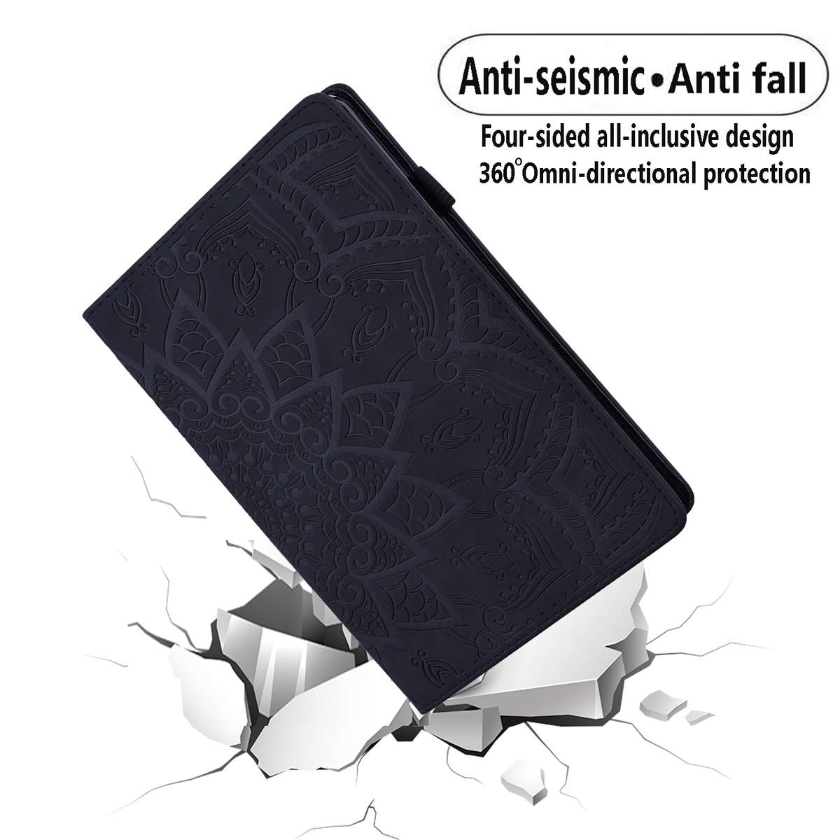 For iPad Pro 13 2025 / 2024 Calf Texture Embossed Leather Tablet Case(Black)