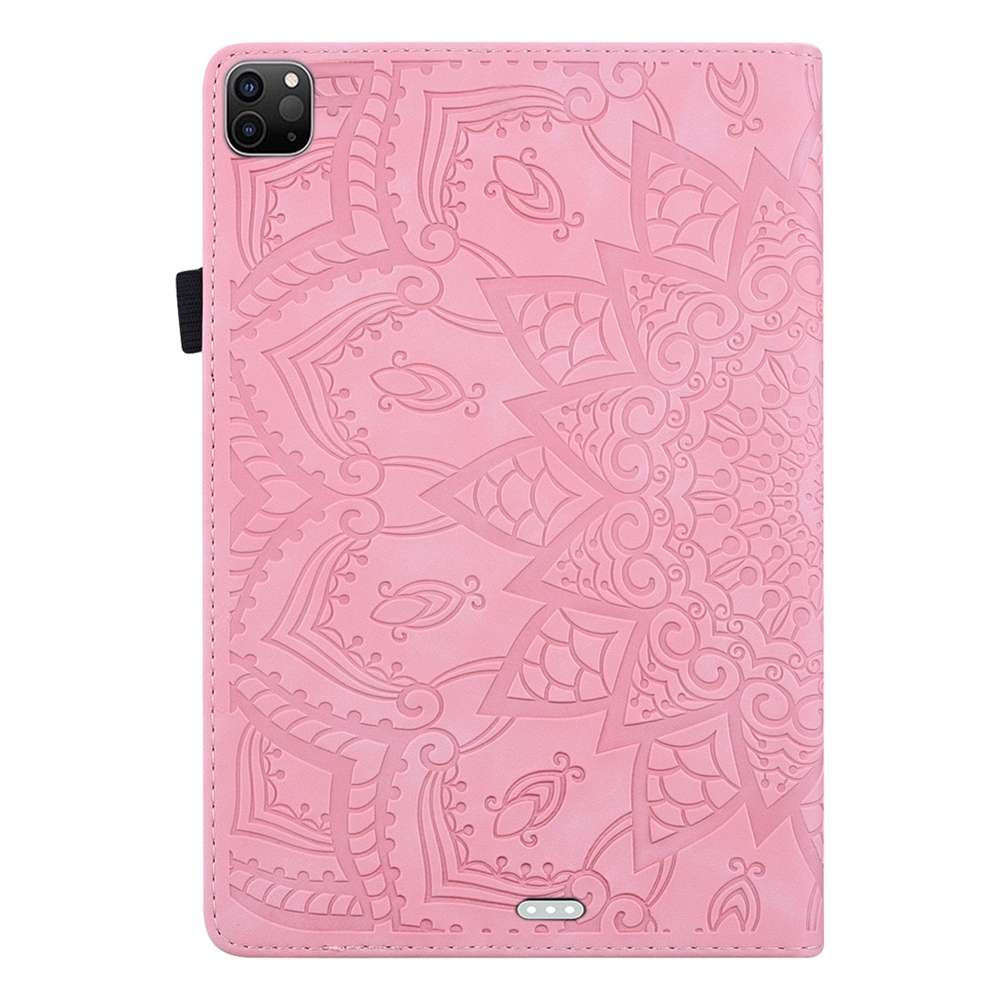 For iPad Pro 11 2025 / 2024 Calf Texture Embossed Leather Tablet Case(Pink)