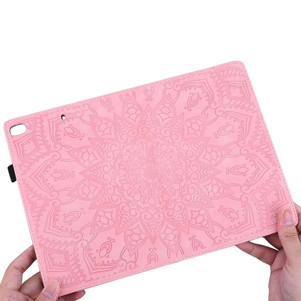 For iPad Pro 11 2025 / 2024 Calf Texture Embossed Leather Tablet Case(Pink)