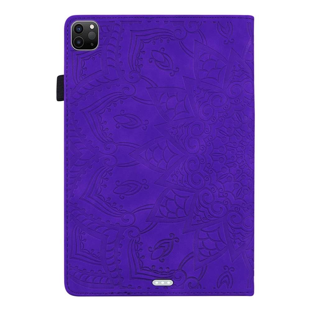 For iPad Pro 11 2025 / 2024 Calf Texture Embossed Leather Tablet Case(Purple)
