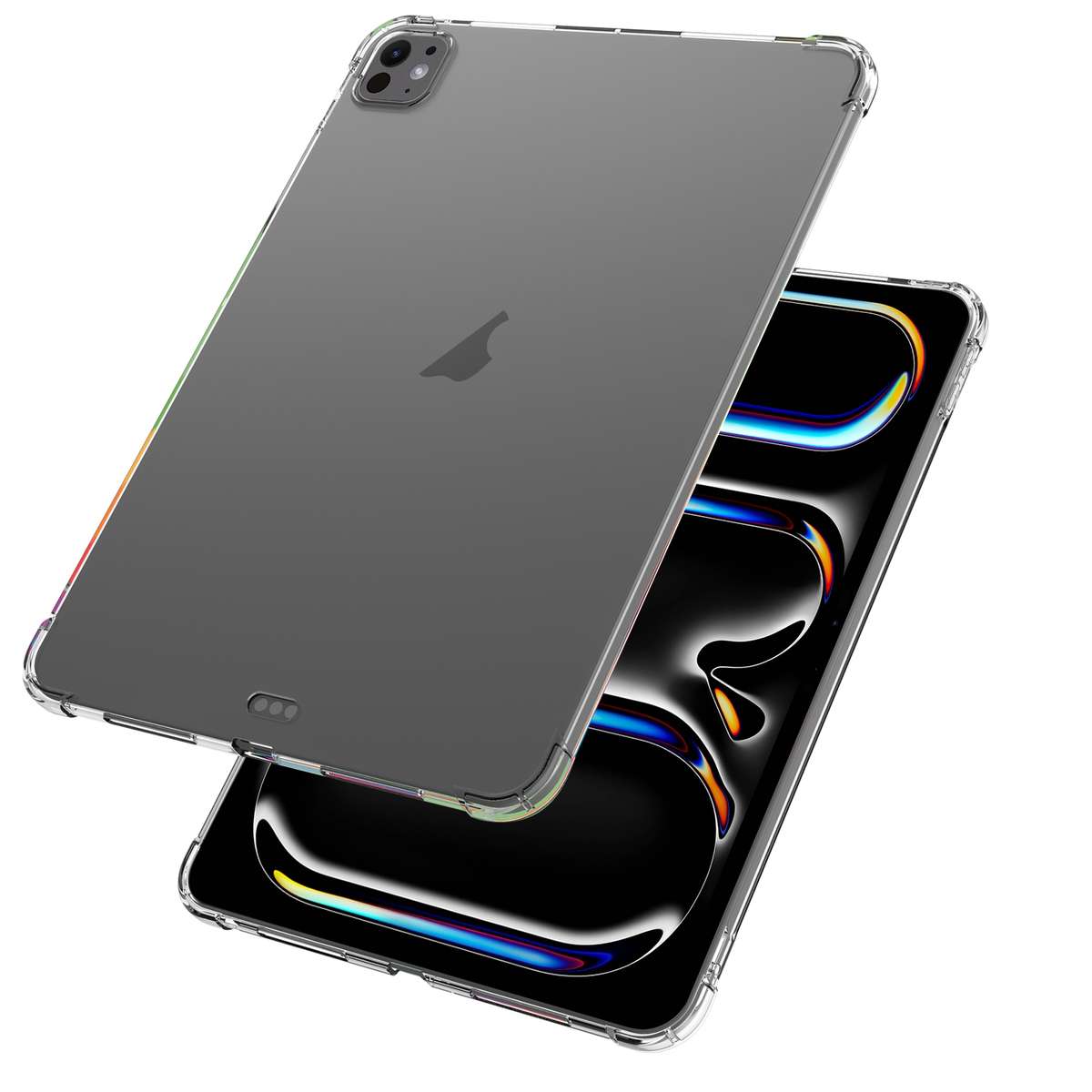 For iPad Pro 13 2025 / 2024 Highly Transparent TPU Full Thicken Corners Shockpro ... (Transparent)