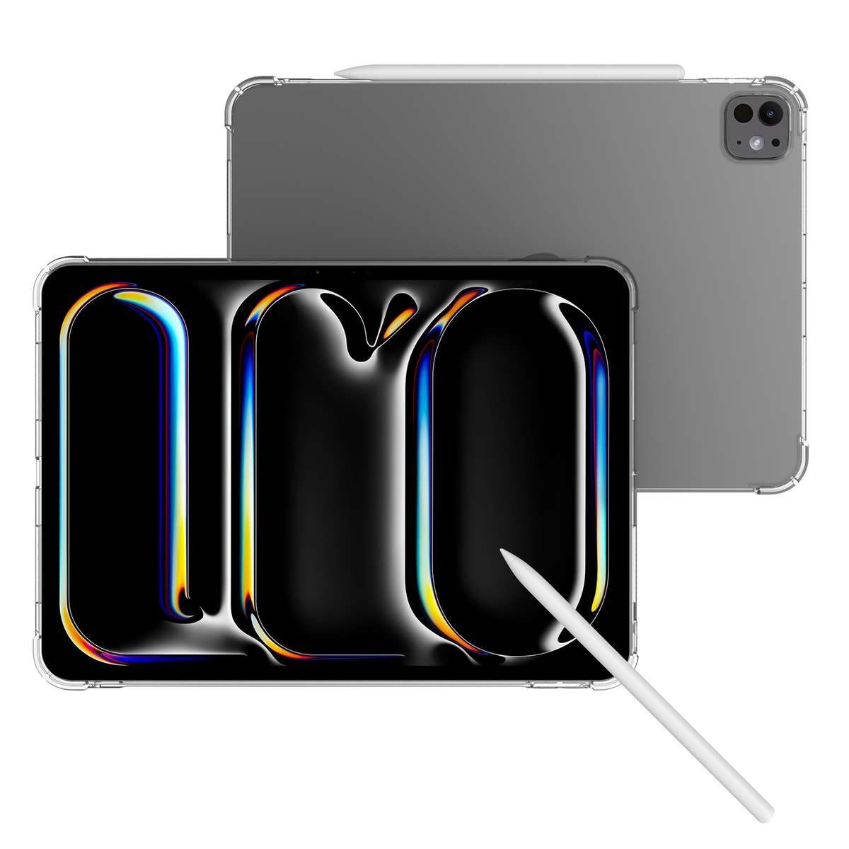For iPad Pro 11 2025 / 2024 Highly Transparent TPU Full Thicken Corners Shockpro ... (Transparent)