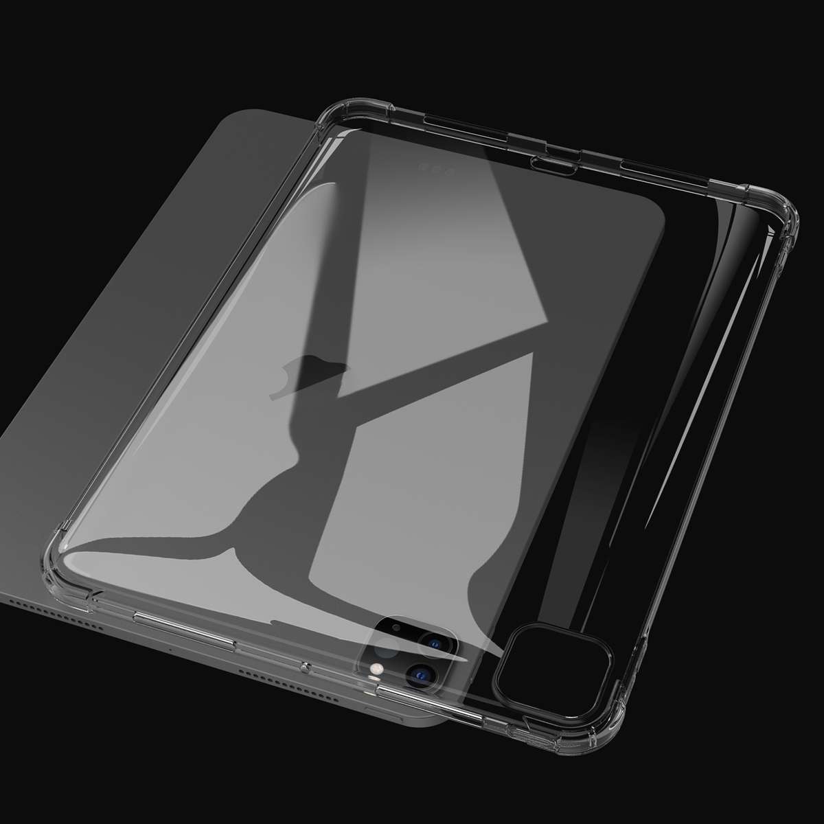 For iPad Pro 11 2025 / 2024 Highly Transparent TPU Full Thicken Corners Shockpro ... (Transparent)