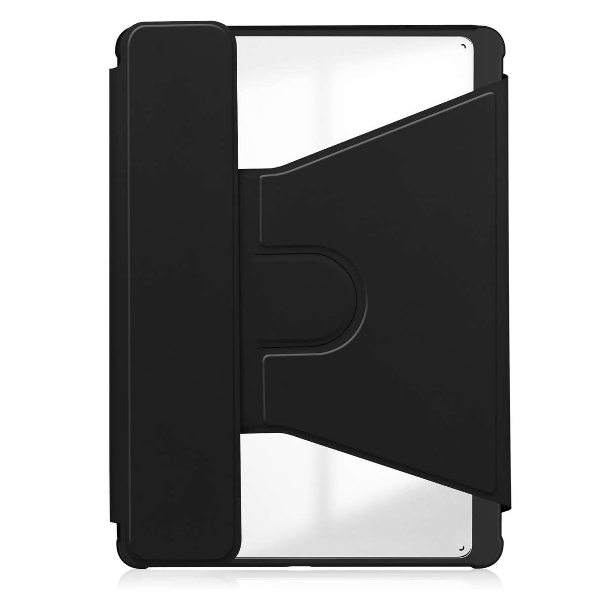 For iPad Pro 13 2025 / 2024 Transparent Rotation Smart Leather Tablet Case(Black)