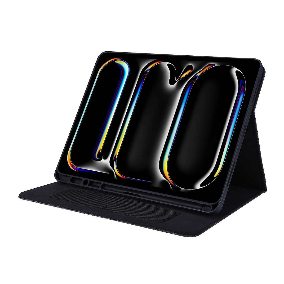 For iPad Pro 13 2025 / 2024 Fabric Leather Tablet Case(Black)