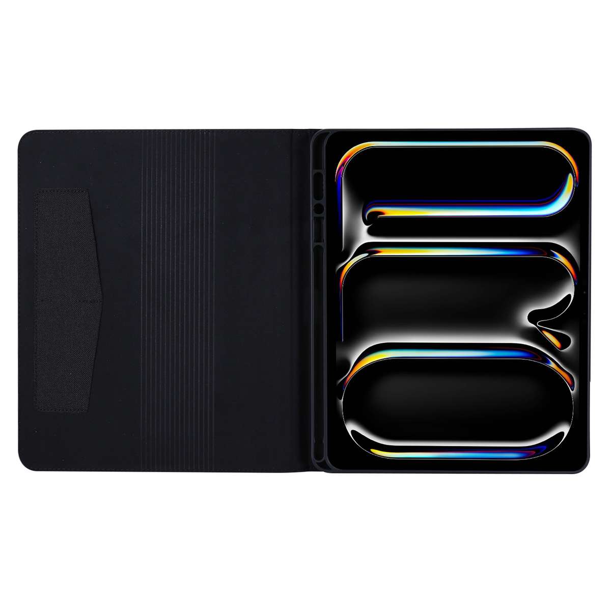For iPad Pro 13 2025 / 2024 Fabric Leather Tablet Case(Black)