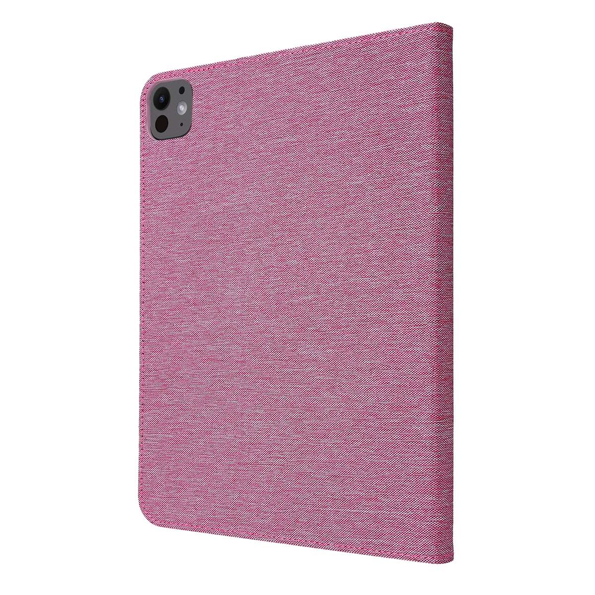 For iPad Pro 11 2025 / 2024 Fabric Leather Tablet Case(Rose Red)