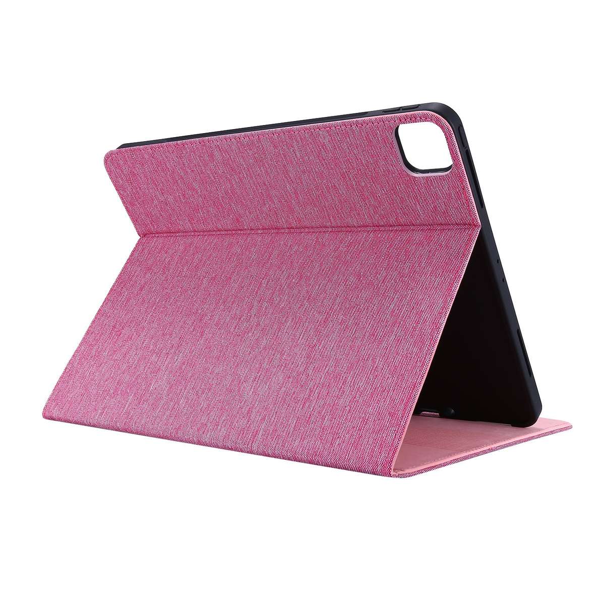 For iPad Pro 11 2025 / 2024 Fabric Leather Tablet Case(Rose Red)