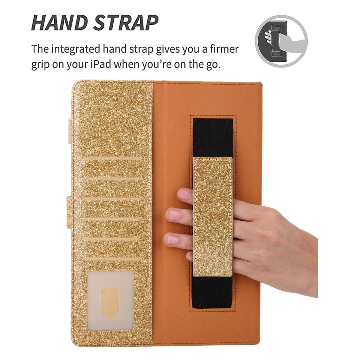 For iPad Pro 11 2025 / 2024 Business Style Horizontal Flip Leather Smart Tablet Case wi ... (Gold)