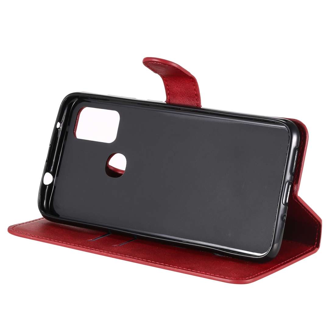 For Huawei Y8p 2020 / Enjoy 10s / P Smart S Classic Calf Texture PU + TPU Horizontal Fli ... (Red)