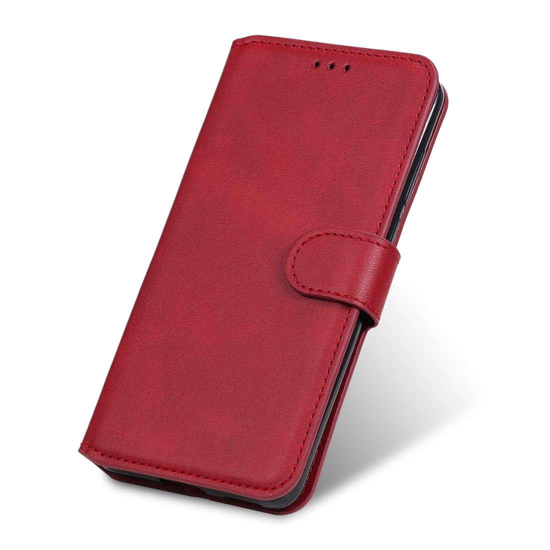 For Huawei Y8p 2020 / Enjoy 10s / P Smart S Classic Calf Texture PU + TPU Horizontal Fli ... (Red)