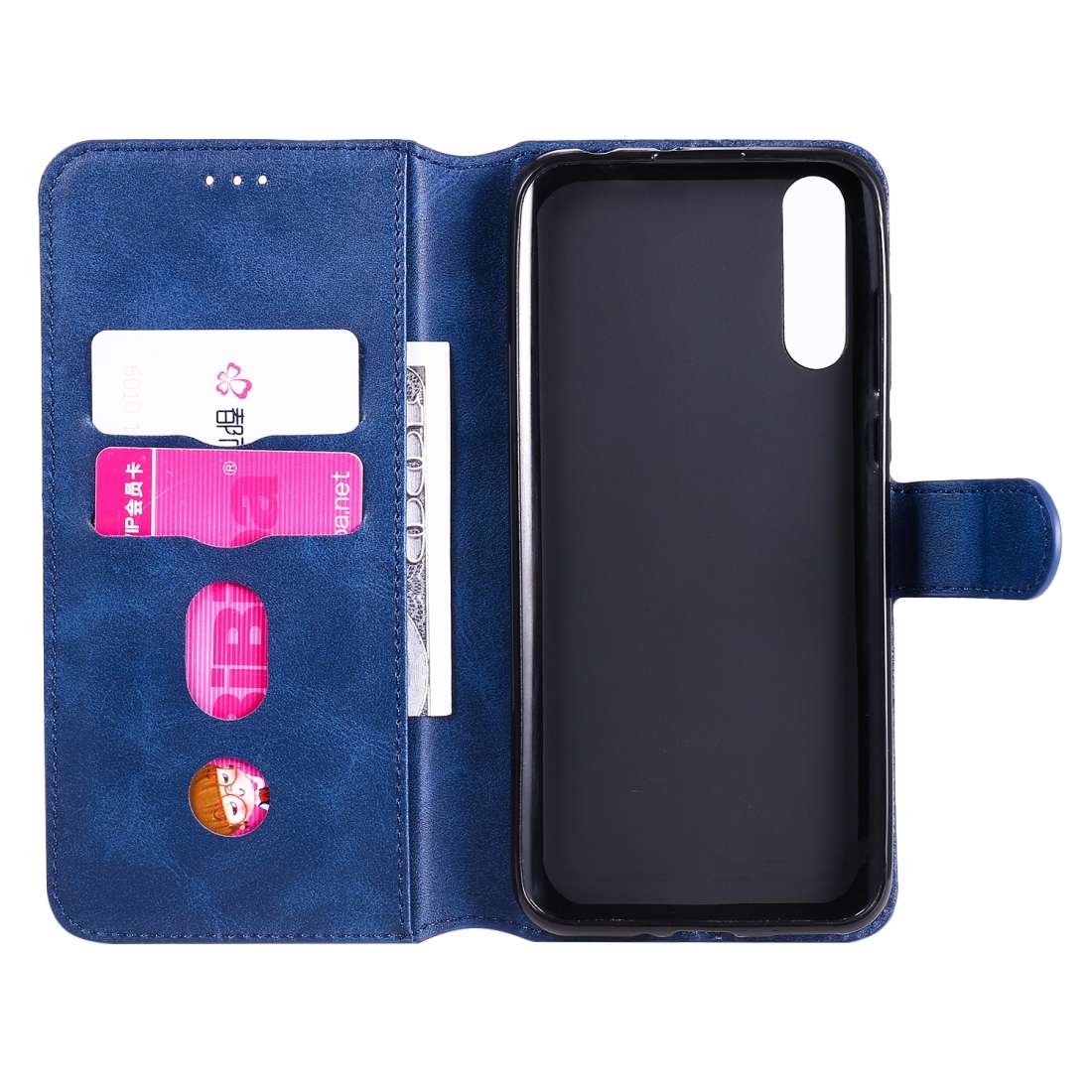 For Huawei Y8p 2020 / Enjoy 10s / P Smart S Classic Calf Texture PU + TPU Horizontal Fl ... (Blue)