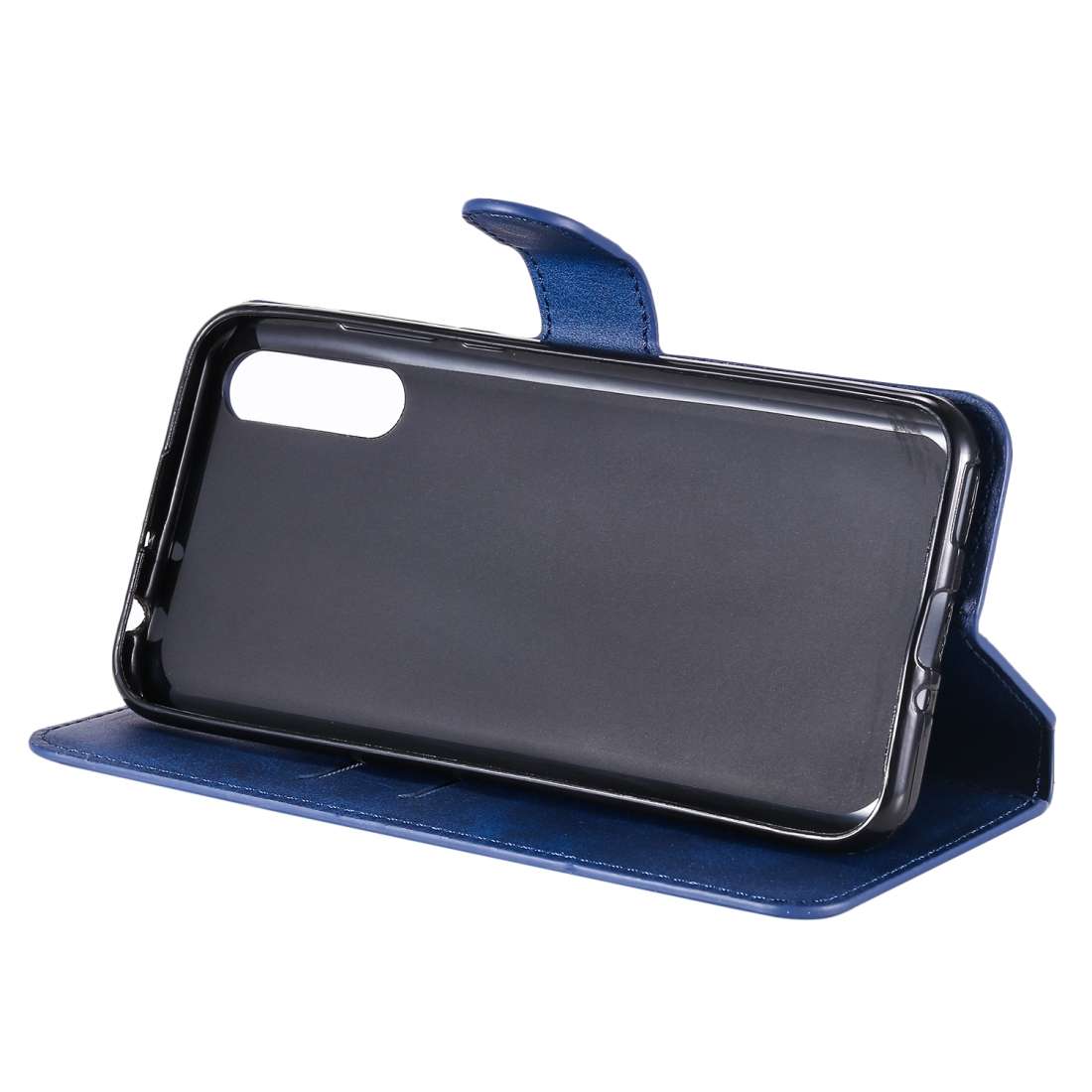 For Huawei Y8p 2020 / Enjoy 10s / P Smart S Classic Calf Texture PU + TPU Horizontal Fl ... (Blue)