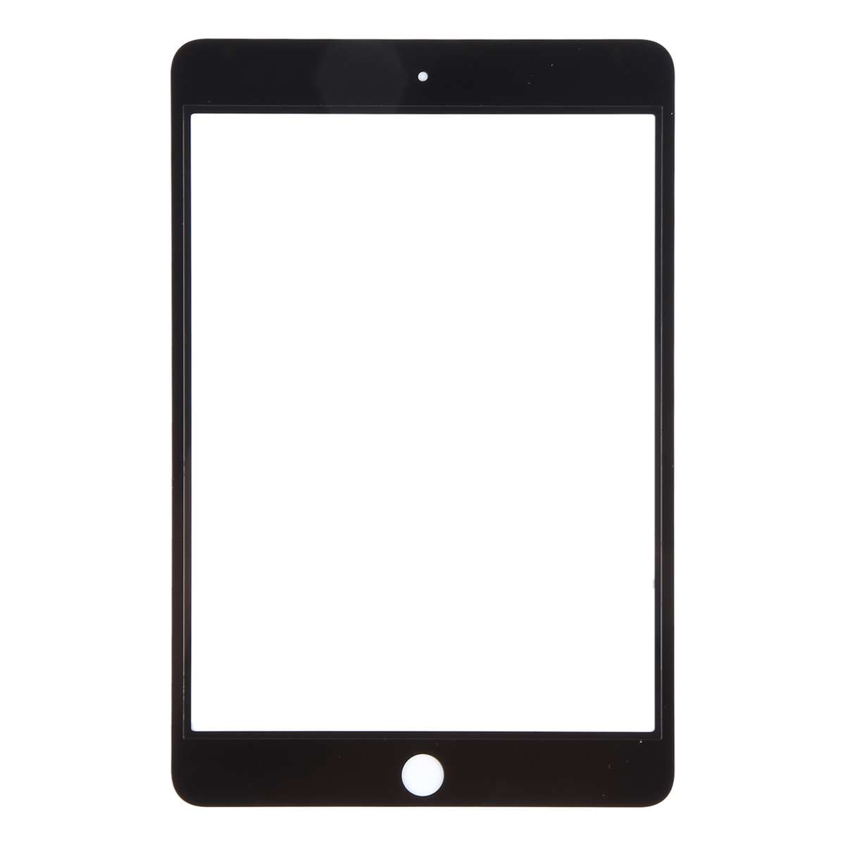 For iPad mini 4 Front Screen Outer Glass Lens with OCA Optically Clear Adhesive(Black)