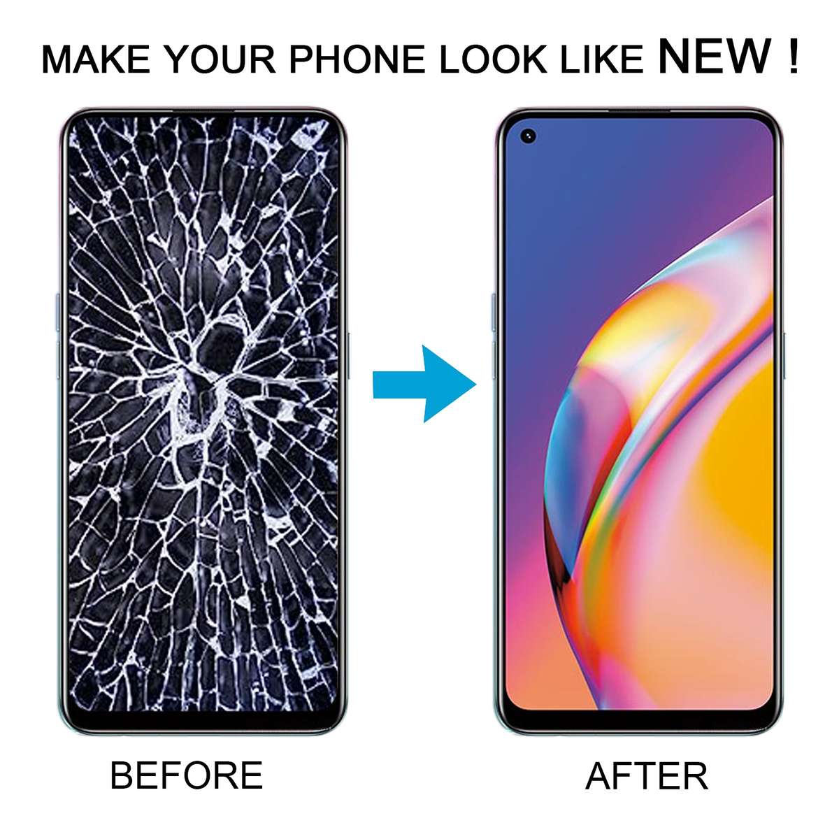 For OPPO F19 Pro+ 5G OLED LCD Screen Digitizer Full Assembly with Frame