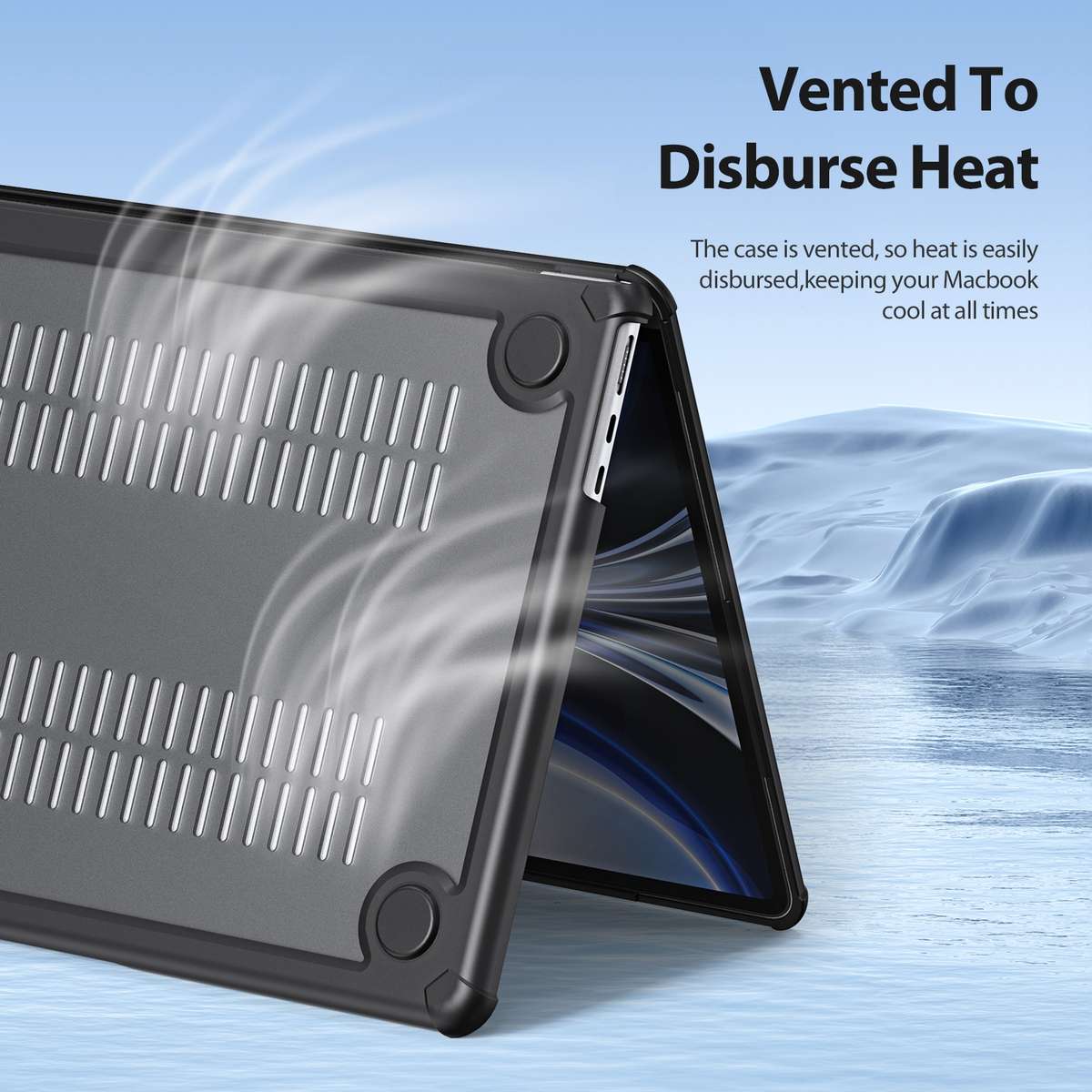 For MacBook Pro 14 2021/2023 A2442 DUX DUCIS LCGH Laptop Frosted Protective Case(Black)