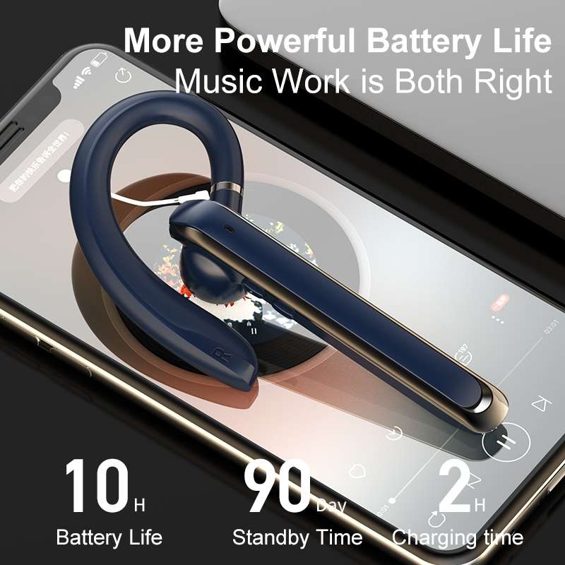 880 Ear Mounted ENC Noise Reduction Wireless Bluetooth Earphone(Black)