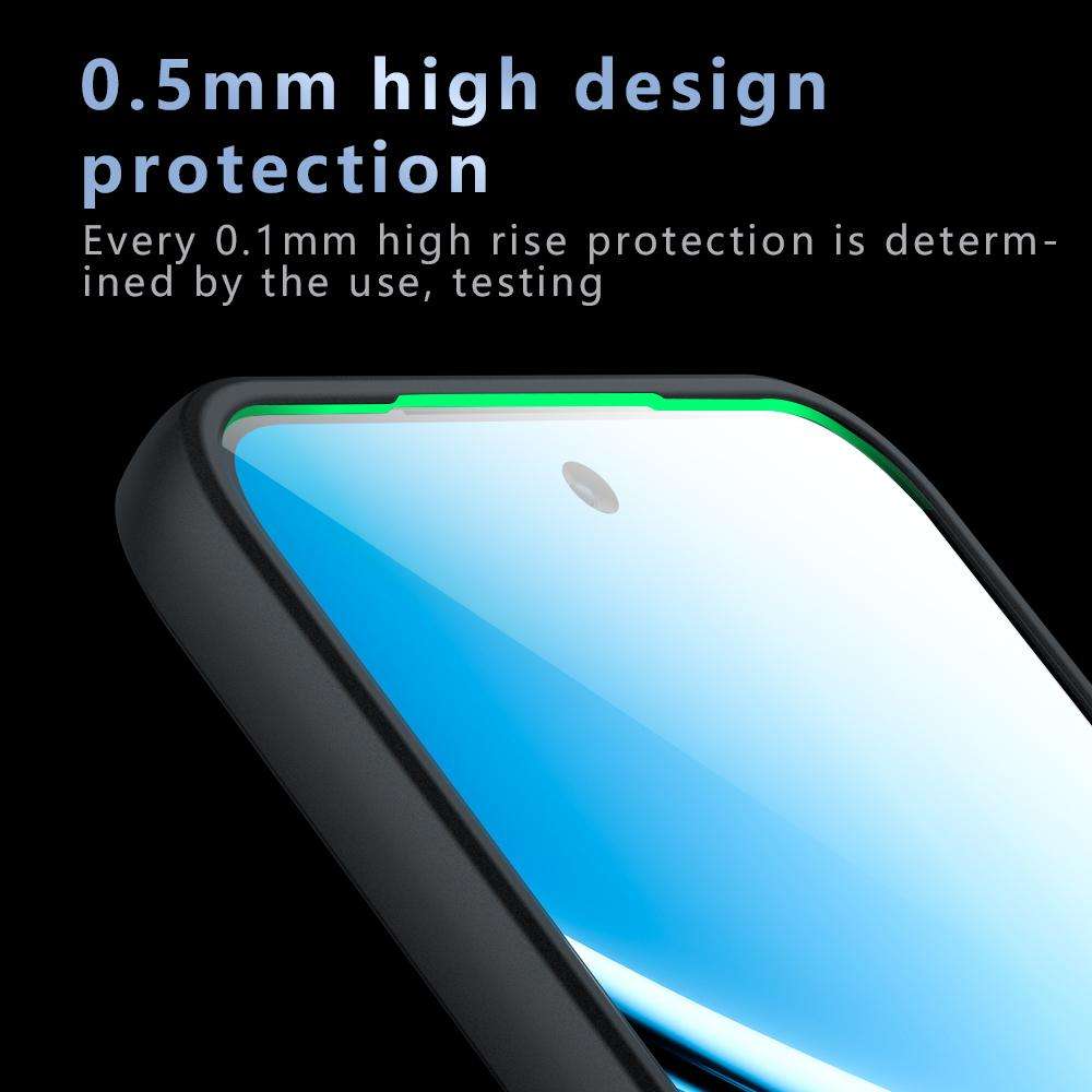 For Redmi 15 5G / 4G EU 171mm Armor Precise Hole PC Hybrid TPU Phone Case(Frosted Black)