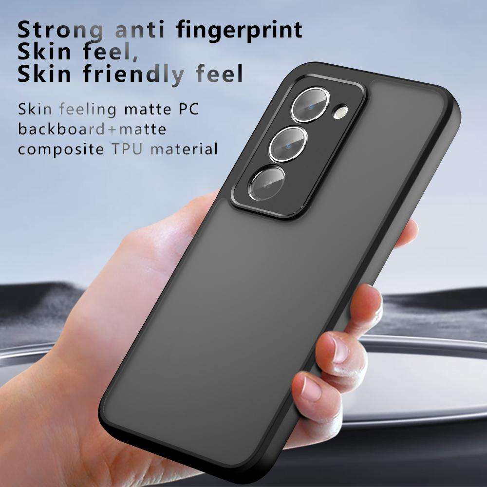 For Redmi 15 5G / 4G EU 171mm Armor Precise Hole PC Hybrid TPU Phone Case(Frosted Black)