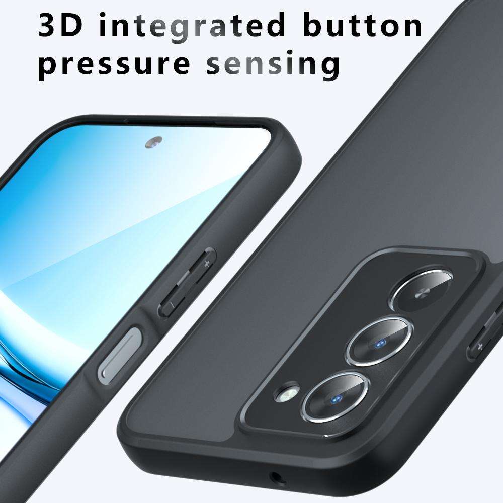For Redmi 15 5G / 4G EU 171mm Armor Precise Hole PC Hybrid TPU Phone Case(Frosted Black)