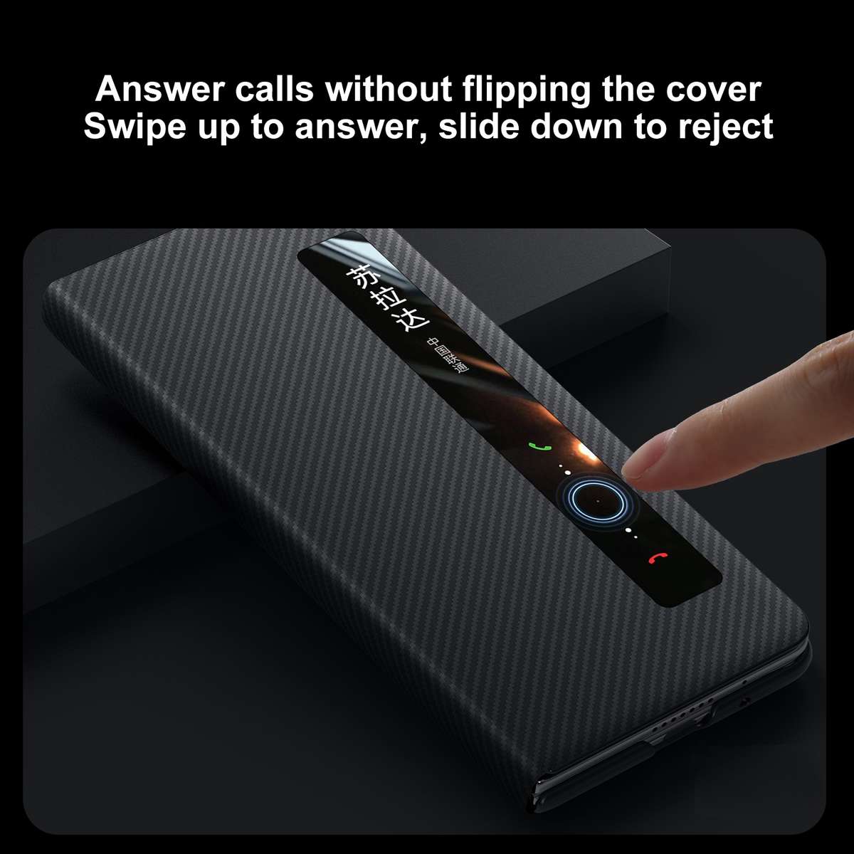 For vivo X Fold3 SULADA Kevlar 600D Texture Smart Window Leather Phone Case(Purple)