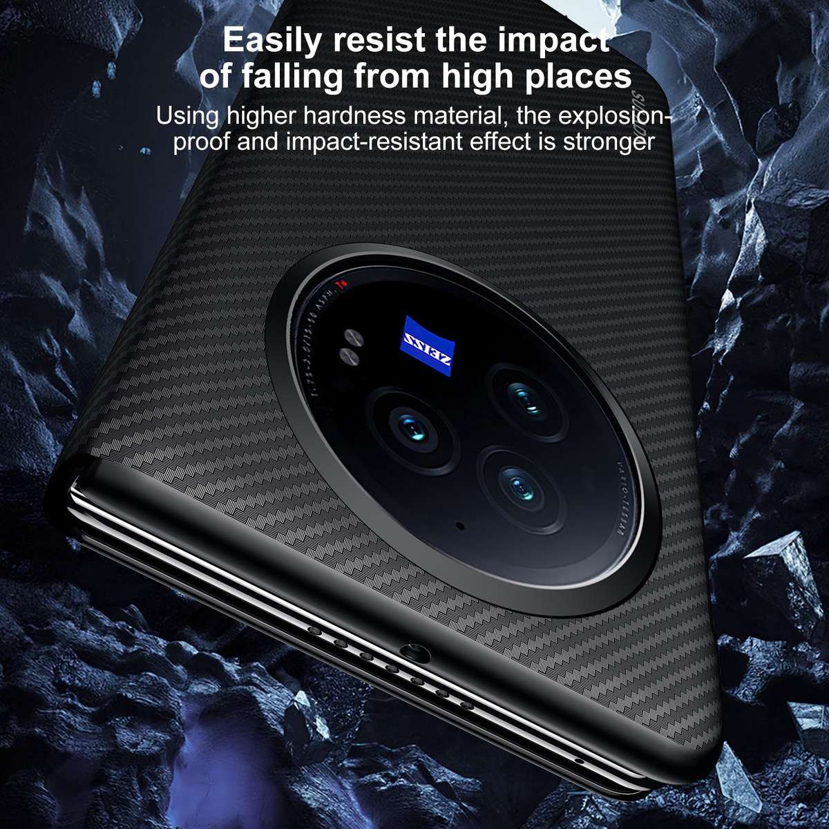 For vivo X Fold3 SULADA Kevlar 600D Texture Smart Window Leather Phone Case(Purple)