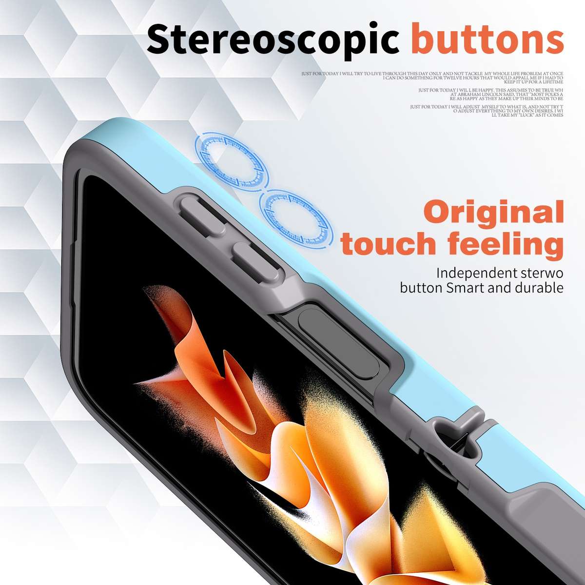 For Samsung Galaxy Z Flip7 FE / Flip6 Flat Skin Feel TPU+PC Shockproof Phone Case(Light Blue)